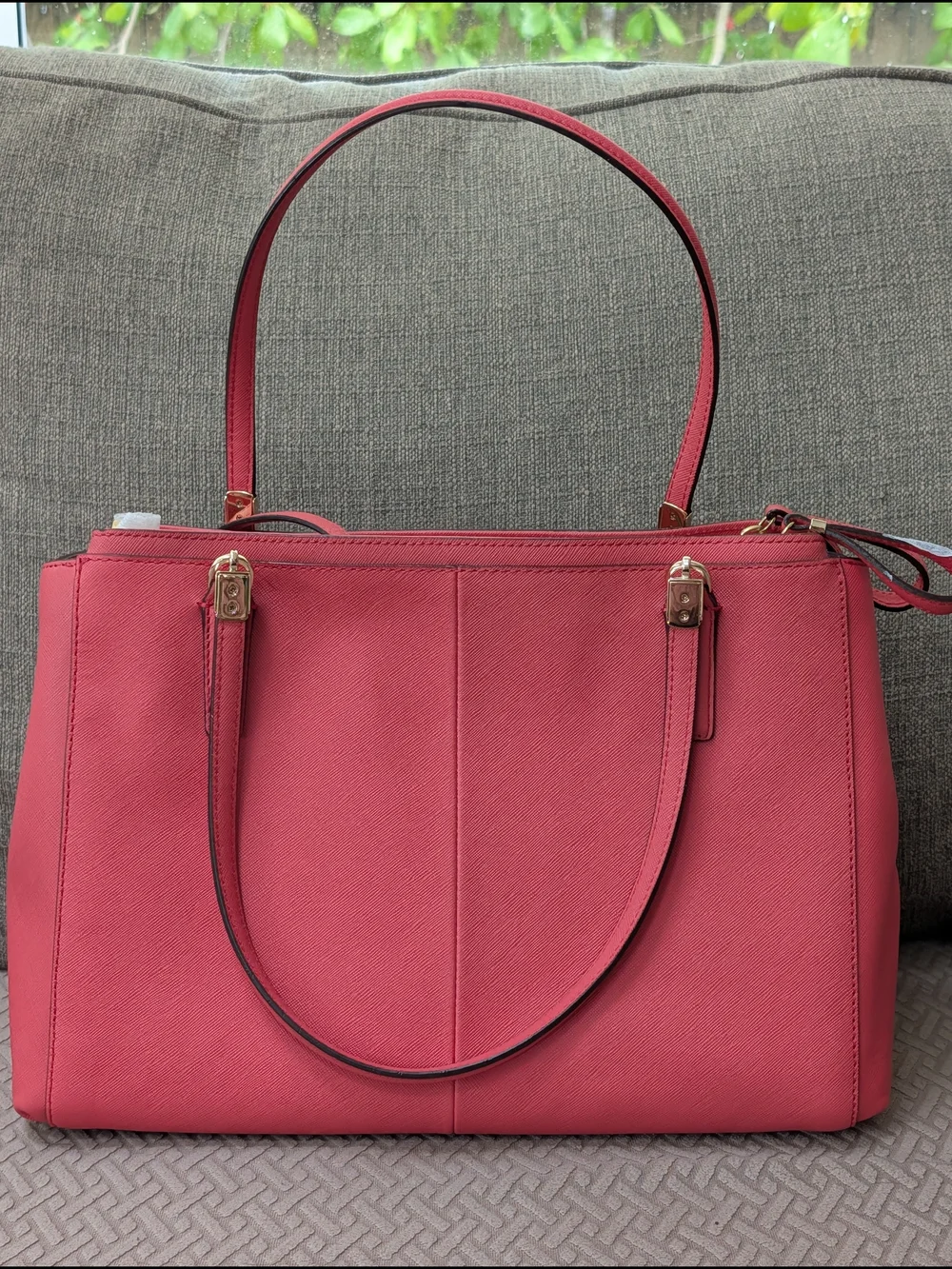 Coach Madison Saffiano Leather Christie Carryall NWT